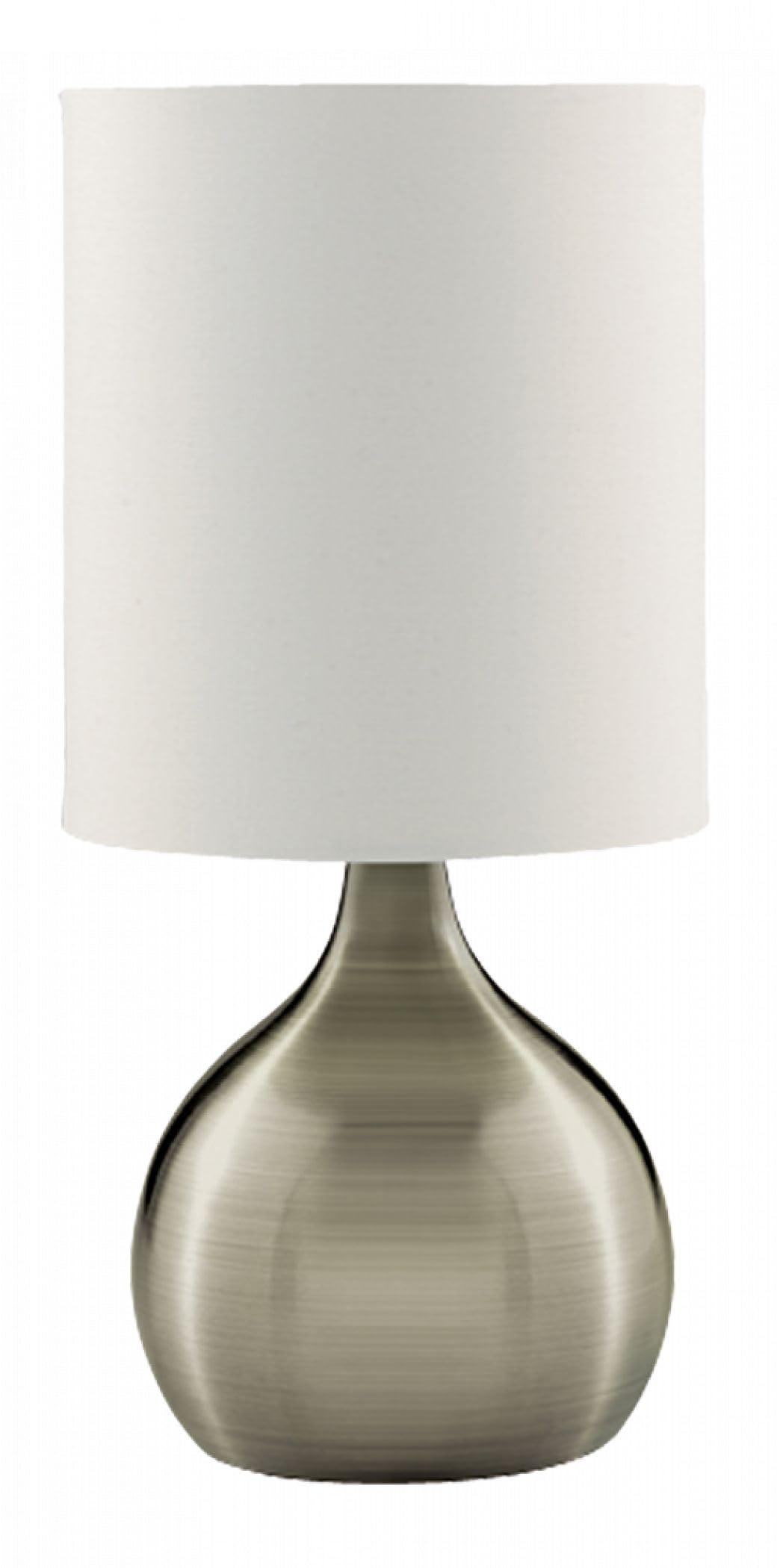 Searchlight 3923AB Touch Table Light, Teardrop, Antique Brass