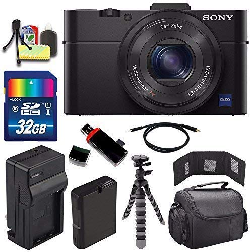 Sony Cyber-shot DSC-RX100M2 Digital Camera + Extra battery + Charger + 32GB Bundle 2 - International Version (No Warranty)