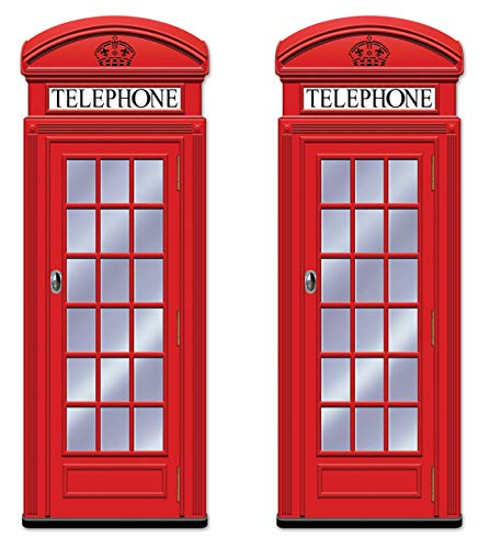 Beistle Jointed Phone Boxes 2 Piece, 5', Multicolored