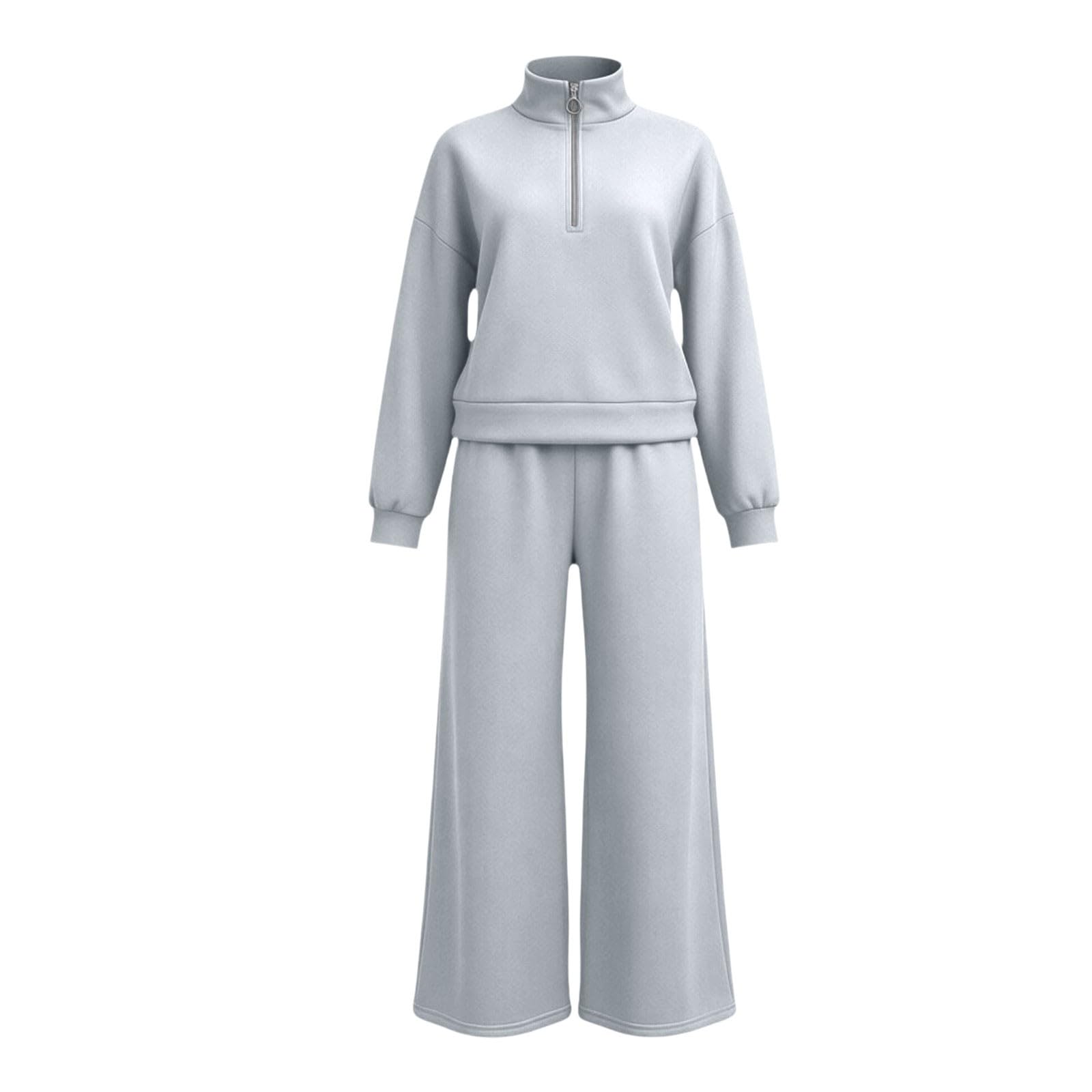 Tuta Da Donna Eleganti Cotone Felpa Manica Lunga E Pantaloni Lunghi