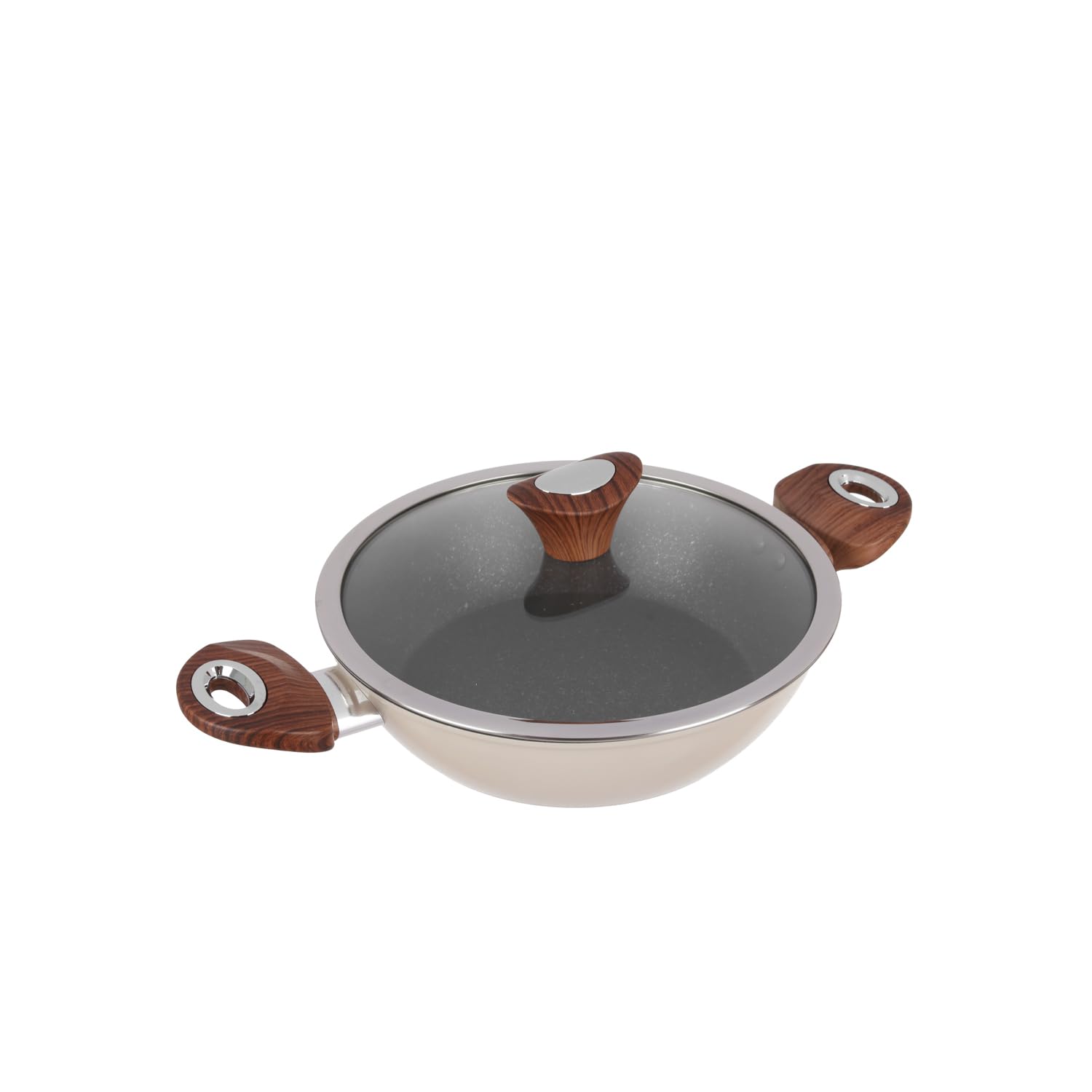 Kasanova Cream Kolors Frying Pan 24 Cm With Lid