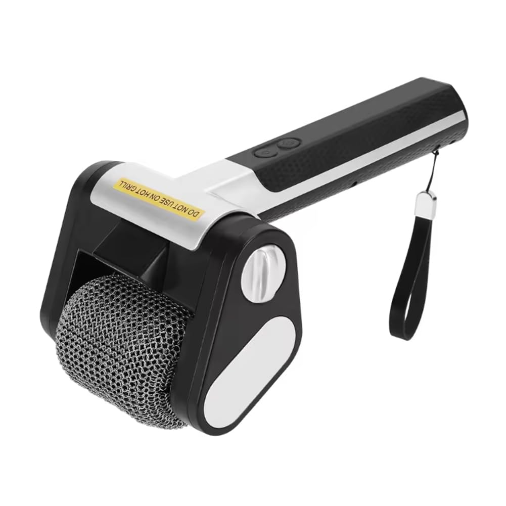 IJSDNVJNDX Grill Brush Rechargeable Grill Cleaning Scrub Brus Rechargeable BBQ Tool Barbecue Cleaner Tool B