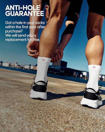 Image of DANISH ENDURANCE Ultra-Comfort Crew Running Socks, Performance Socks, Men & Women - 3 or 5 Pack