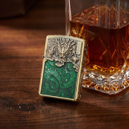 Encendedor Vintage Dragón para Velas Recargable Azul miniatura 6