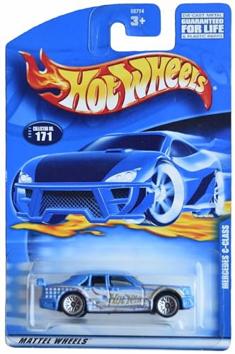 Hot Wheels Mercedes C Class, Blue miniatura 1
