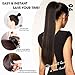 ZQIAN BEAUTY 26 Inch Long Ombre Ponytail Extension, Straight Drawstring Ponytail for Black Women, Soft Synthetic Pony Tails Hair Extensions, Hair Extensions Ponytail for Daily Use (Color: P4/30#)