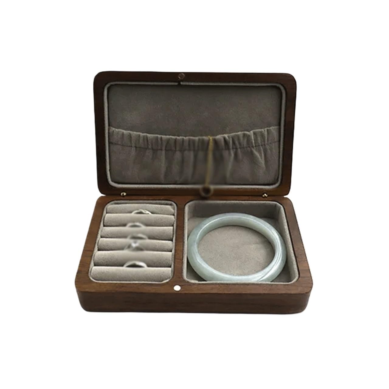 SIDUFHAOPKLL Pocket Jewelry Organizer Bracelet Earrings Necklace Wooden Gift Box