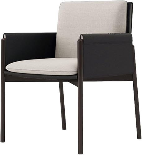 Miniatura 8 de sillas de comedor sillas de cocina modernas, silla de comedor con patas de metal para sala de estar, cocina moderna (marrón)