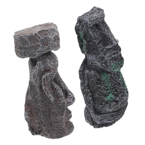 MAGICLULU Decoración De Mesa De Moai Adorno De Estatua De Isla De Pascua Figura De Moai De Resina