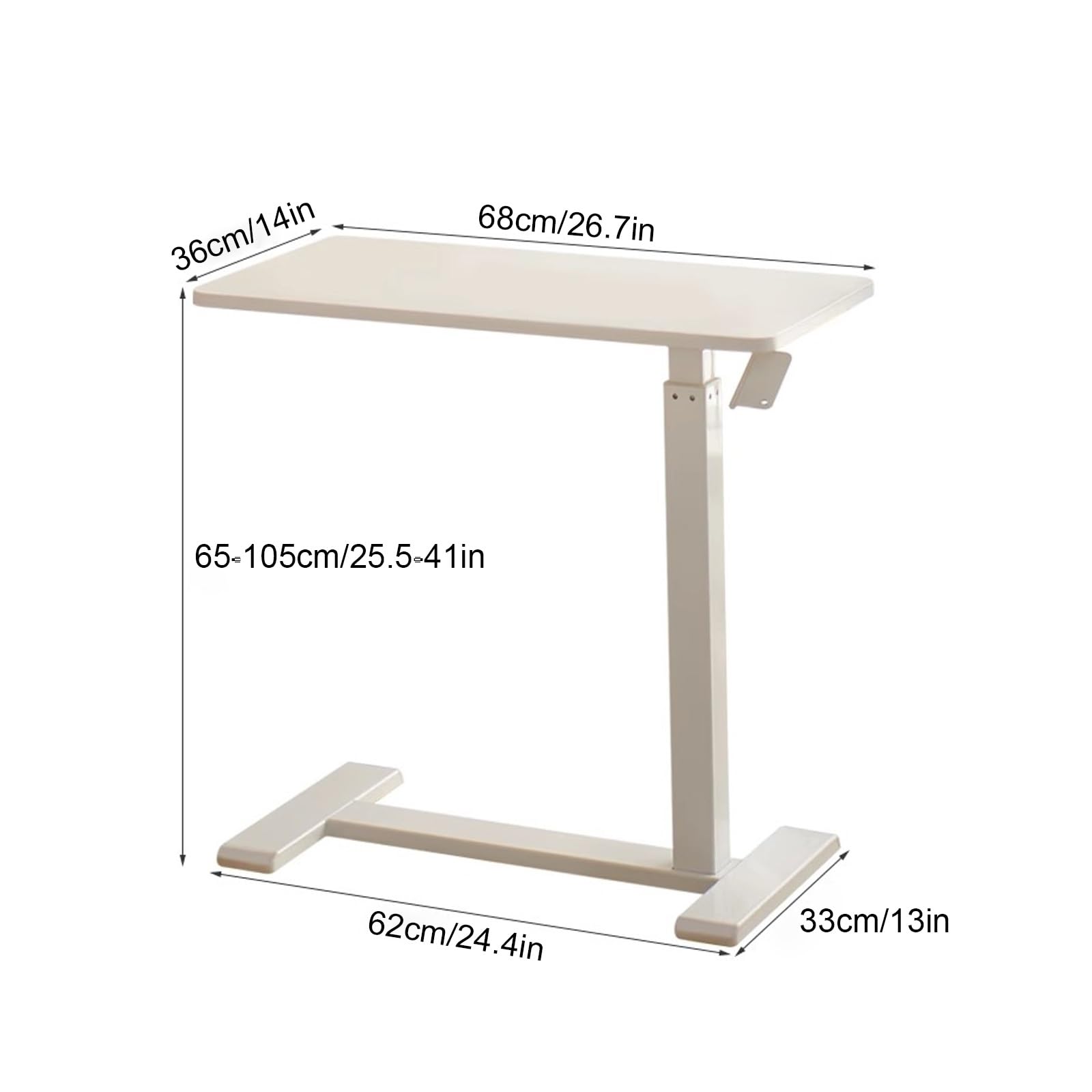 Kleiner Stehtisch, Fahrbarer, Hochklappbarer Schreibtisch, Laptoptisch Für Studenten, Schreibtisch Für Zuhause Und Schlafzimmer(Black)