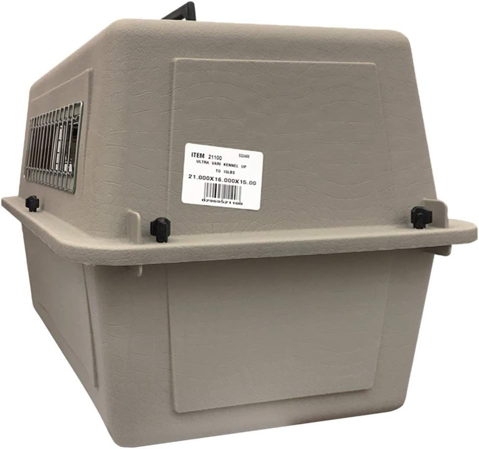 Vari Kennel Fashion Pet Kennel LG 36x25x27 Tan/Green