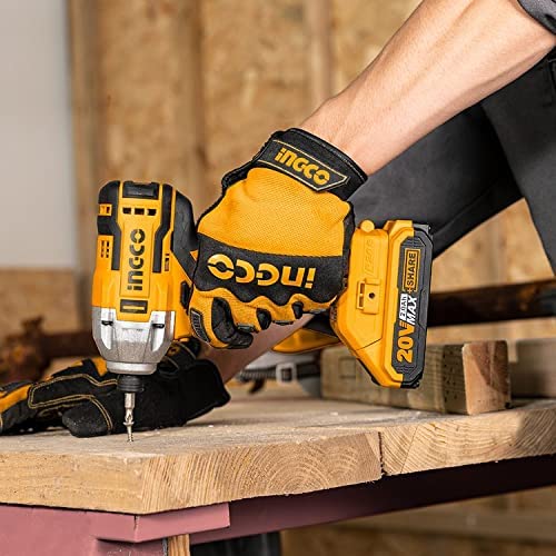 Image of Ingco Ciwli2001 Lithium-Ion Impact Wrench - Voltage:20V Square Drive:1 /2 inch - Fixed Square