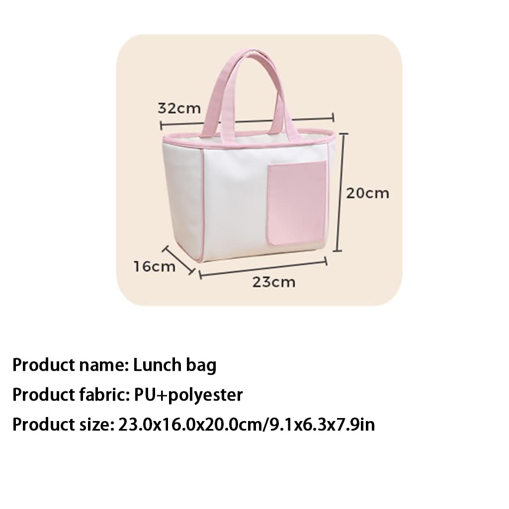 Portapranzo con Sacchetto per Riso, Borsa a Mano Rinforzata in Foglio di Alluminio, Borsa Impermeabile Bento per Studenti e impiegati.