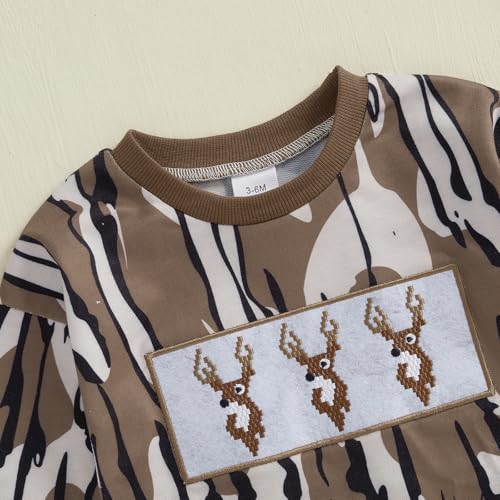 Baby Boy Duck Hunting Clothes Short Sleeve Camo Bubble Romper Shirt Onesie Bodysuit Infant Summer Outfit4