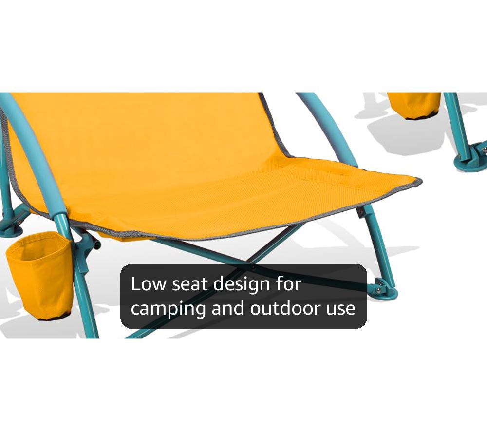 テーブル・チェア・ハンモック PFS LAWN CHAIR - LOW BACK BEACH CHAIR 2Pack Folding Portable Lightweight Low Beach Pool Chair Camping