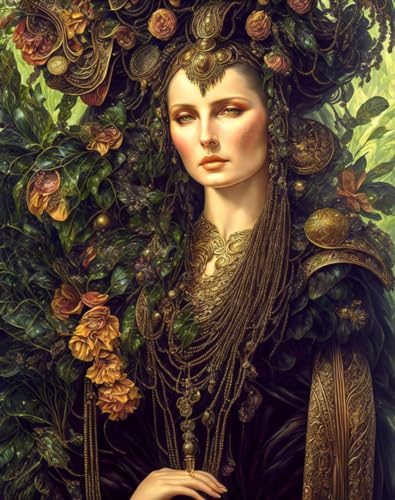 Poster Peinture sur Toile 58 x 90 cm XcBAIHOUD Art Mural Portrait Décoration Maison