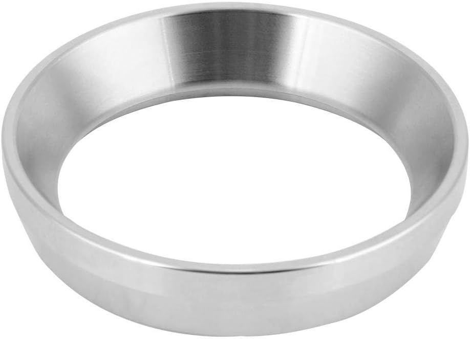 Coffee Dosing Ring Replacement, Stainless Steel Intelligent Dosing Ring for Espresso Coffee Machine Coffee Capsule Holders Espresso Barista Tool (Silver)