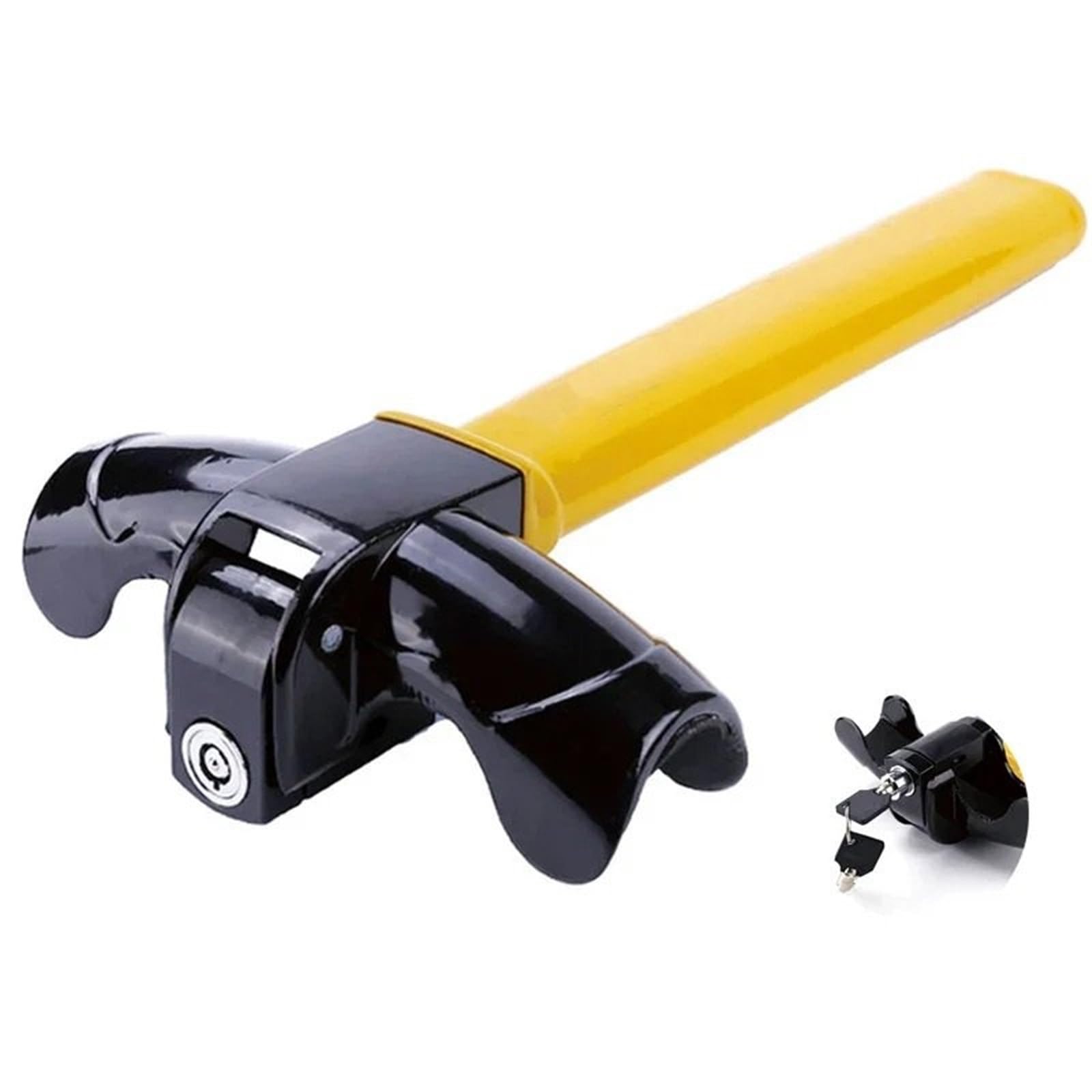 Steering Wheel Lock Car Steering Wheel Lock Heavy Duty Stainless Anti-Theft Car/Van Security Rotary Enhance Automobile Car Anti-Theft Locks