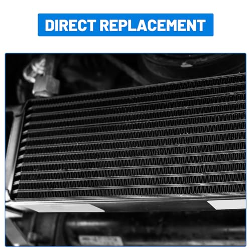 19 Row 10AN AN10 Aluminium Engine Transmission Oil Cooler Kit Stacked Plate With 6AN 8AN Adapter Universal Engine Transmission British Radiator Black by PUZZLEDEER - Used condition - Image 6