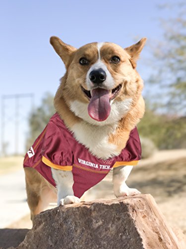 Image of Pets First Collegiate Virginia Tech Dog Mesh Jersey, Small