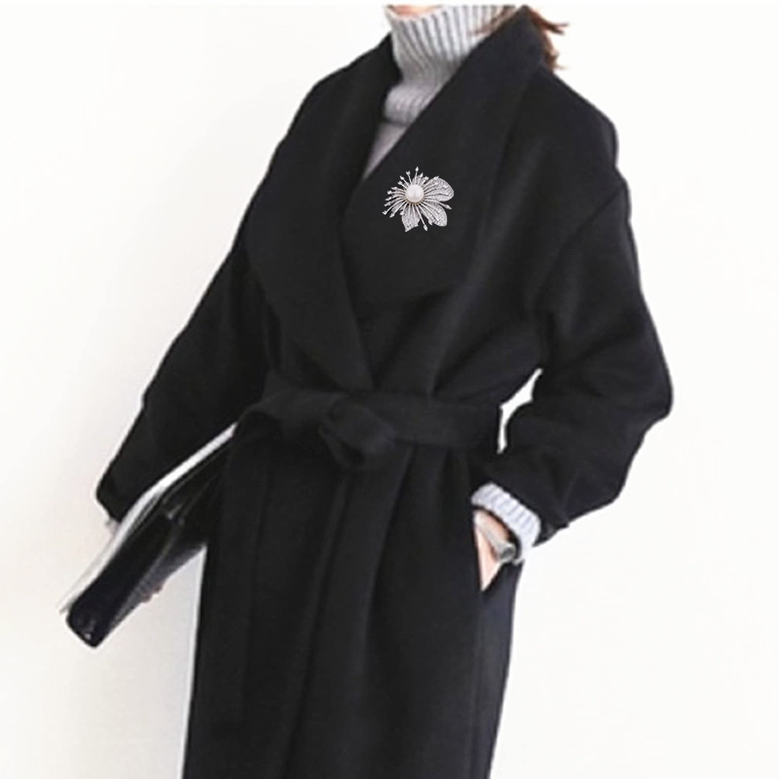 Vintage Brosche Für Damen Blattbrosche Mikroverkrusteter Zirkonia Damen Seidenschal Knopfkorsage,D