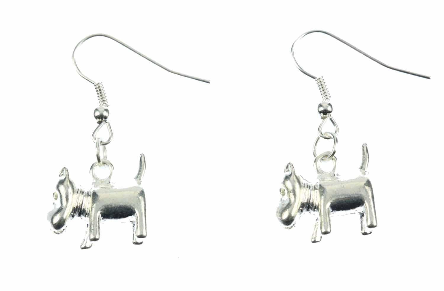 Miniblings orecchini cane Pitbull Puppy Schnauzer Terrier argento - gioielli moda in argento fatto a mano I orecchini orecchini