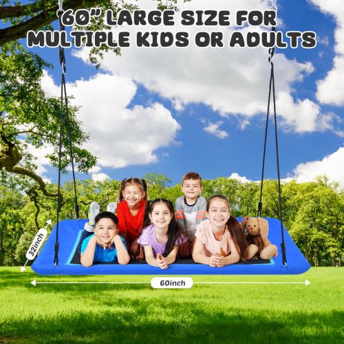 Trekassy 700lbs 60" Large Rectangle Platform Tree Swing for Kids & Adults - image 6