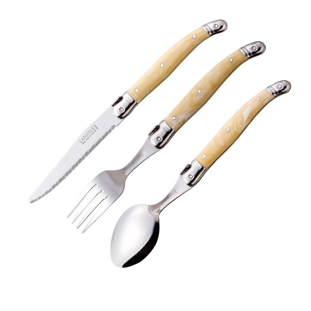 ラギオール ライヨール アイボリーハンドル 24ピース｜カトラリー  