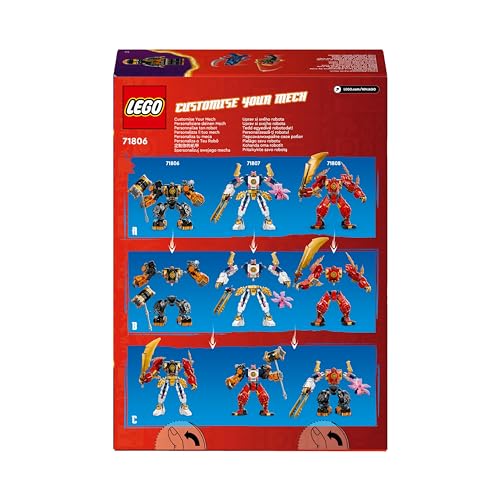 LEGO Ninjago Le Robot Élémentaire de la Terre de Cole, Jouet de Construction pour Garçons et Filles Dès 7 Ans avec 2 Personnages Dont Une Minifigurine Cole, Cadeau Ninja pour Enfants 71806