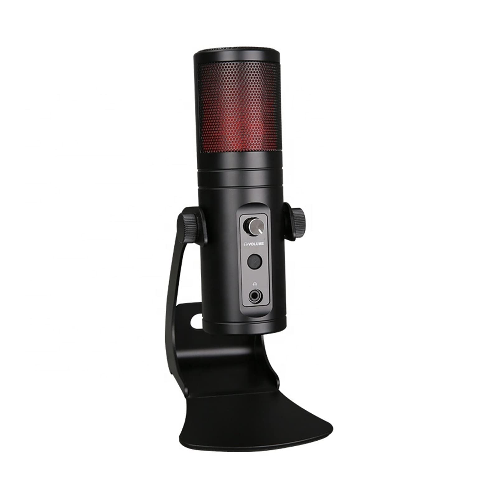Microphone USB pour gaming et podcast avec éclairage RGB dynamique multicolore