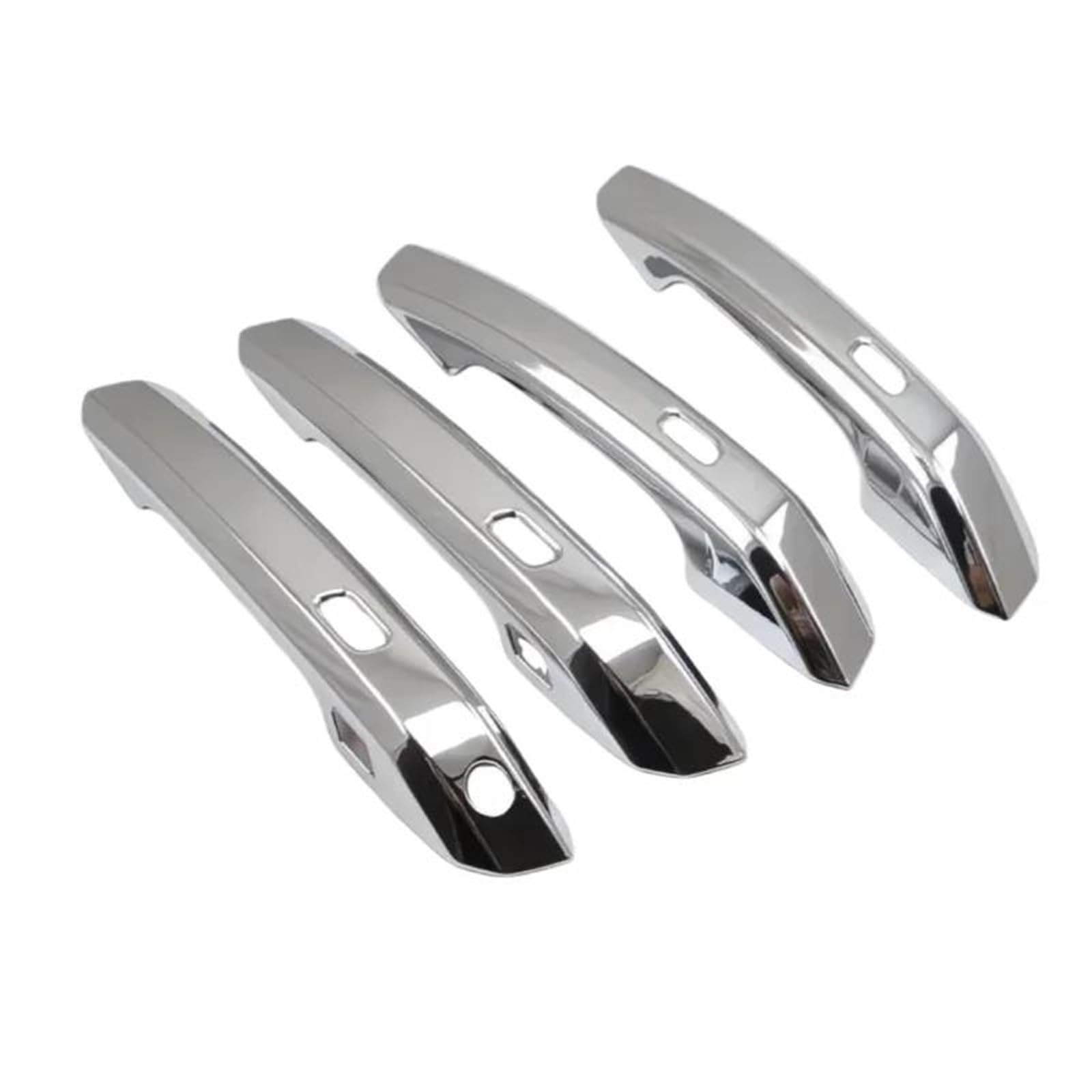 PIWINE Handle Sticker for A4 B9 for A5 F5 for Q5 2018-2025 Carbon Fiber Glossy Black Chrome Car Door Handle Cover Sticker Styling(OneColor)