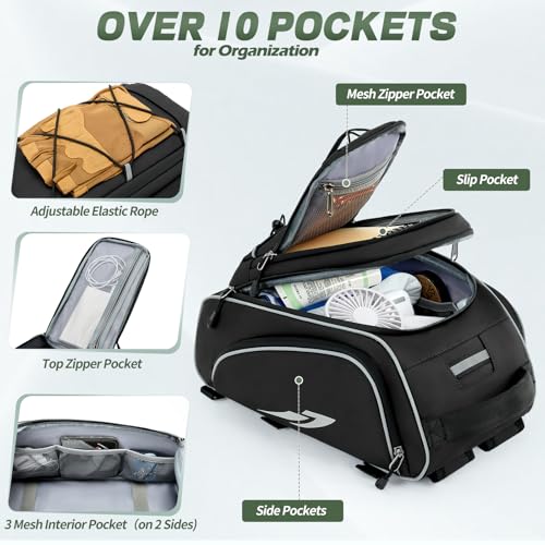 RAINSMORE 15L Waterproof Bike Trunk Bag
