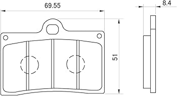 Amazon | デイトナ(Daytona) バイク ブレーキパッド 赤パッド