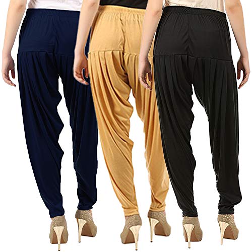 Image of Buy That Trendz Patiala Salwar for Women Relaxed Fit Viscose Patiyala Salwar Harem Bottom Pants