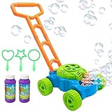 duhe189014 Máquina sopladora de Burbujas electrónica | Cortacésped de Burbujas Divertido | Máquina sopladora de Burbujas electrónica para Regalo de cumpleaños para niños y niñas
