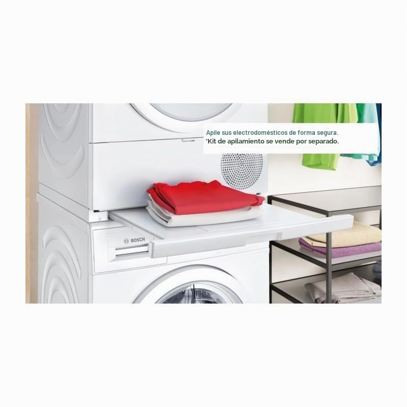Bosch WTH8300DFR, Serie 4, Secadora de ropa, Bomba de calor, 8 kg, Blanco