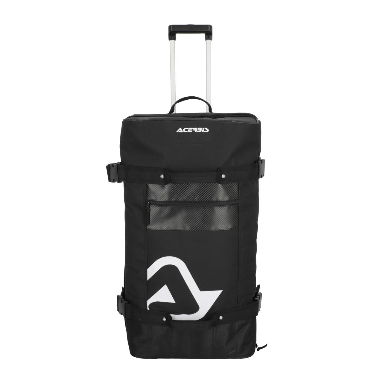 ACERBIS X-TRIP Borsone da Viaggio con Ruote, 105 Litri, 75x40x35 cm, Nero con Logo