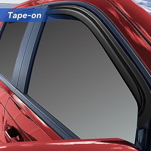 Image of Window Visors Rain Guards for 2010-2024 Toyota 4Runner, Out-Channel Window Vent Wind Deflectors Visors Shades for 10-24 4 Runner