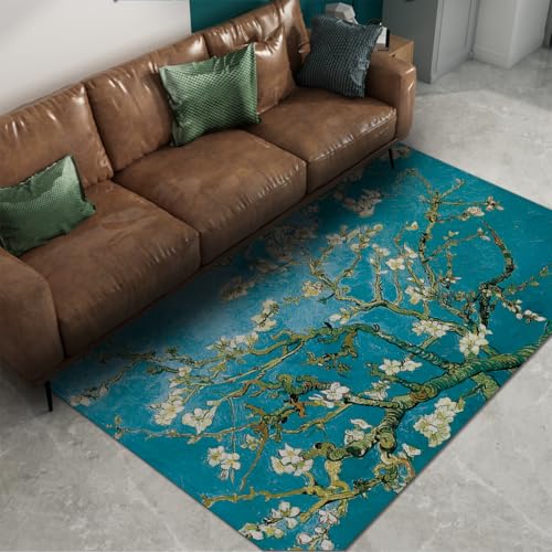 Tapis salon 180x240 fleuri lavable machine et antidérapant - 6