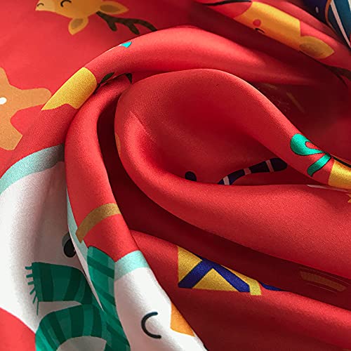 Image of ANDANTINO 100% Mulberry Silk Scarf -21 inch Square Neckerchief with Gift Packed