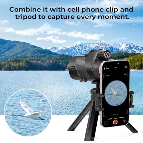 Telescopio monocular 12x50 para observación de aves y senderismo en la naturaleza 3