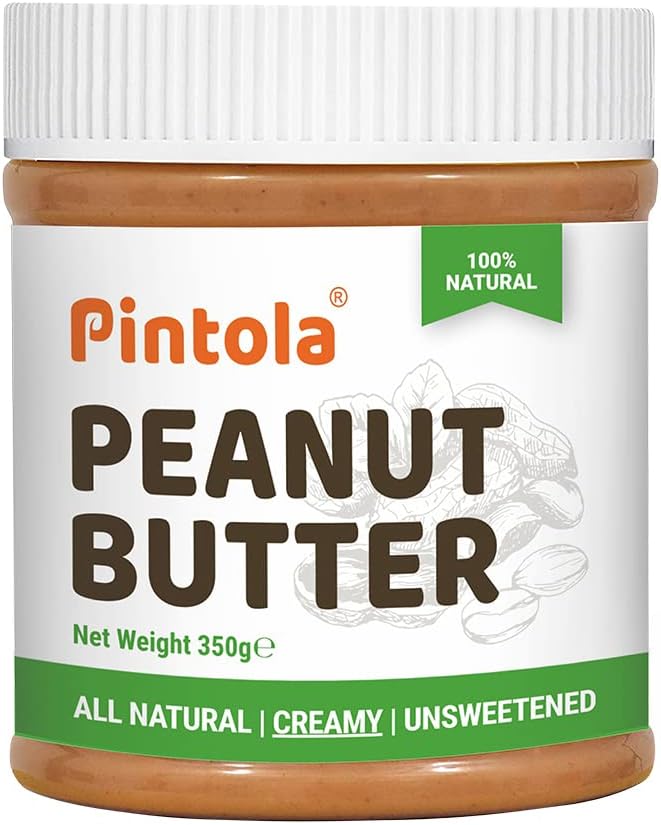 All Natural Peanut Butter Creamy 350g | Unsweetened | 30g Protein | No Palm Oil, Natural, No Added Sugar, Vegan and Single Origin Peanuts | sugar free peanut butter | 100% Pure | Nut Butter