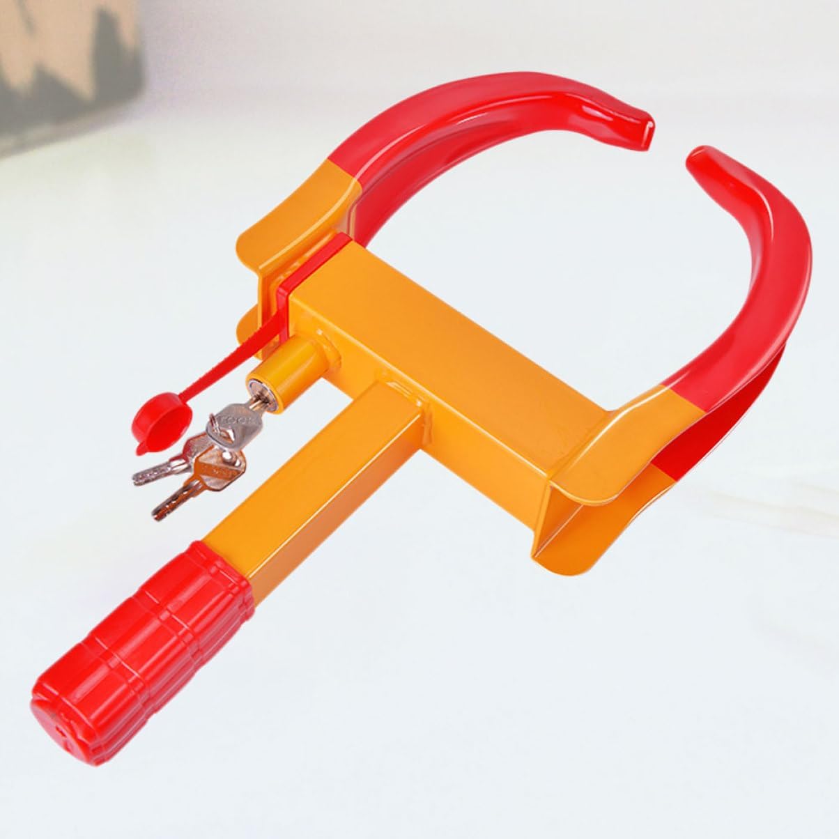 9holes Car Tyre Lock Car Tires Clip Theft Wheel Chock Lock Porous Position Thick Steel Plate Design