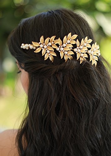 Missgrace Crystal Bridal Leaf Headband Wedding Hairpiece Hair Accessories -Women Evening Party Flower Crown