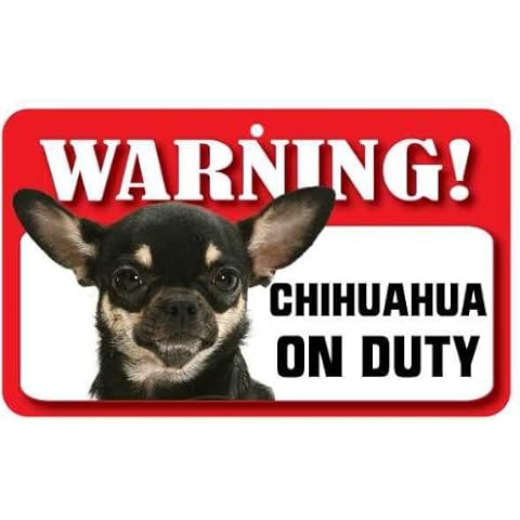 Multi Coloured Chihuahua Dog Pet Sign - Laminated Card Cover