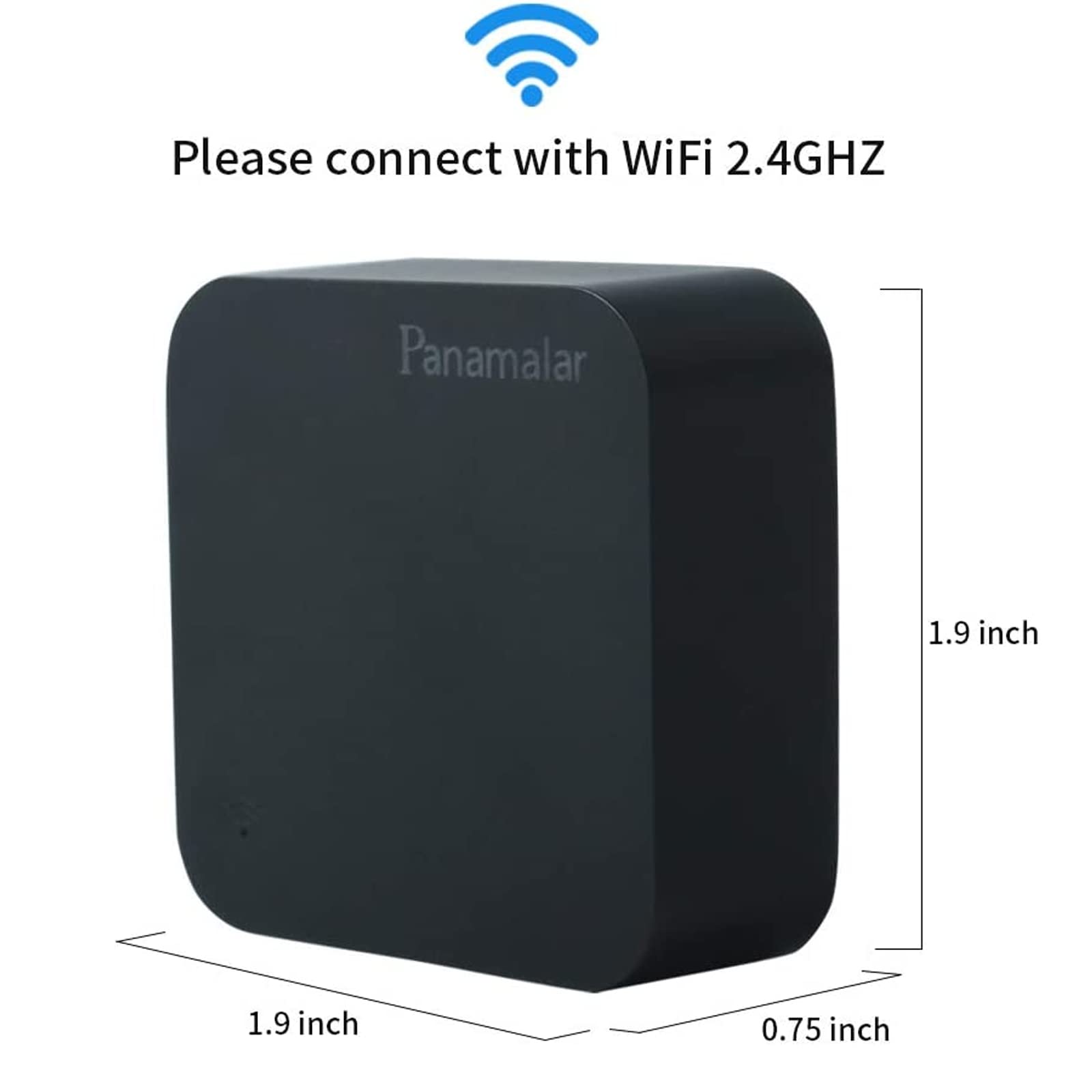 Panamalar Smart IR-Fernbedienung für IR&RF Geräte, WiFi Universal Control Hub kompatibel mit Alexa/Timer, Smart Home Automatisierung für TV/Lampe/Klimaanlage/Vorhänge/Ventilator (Black-S06-2PCS)