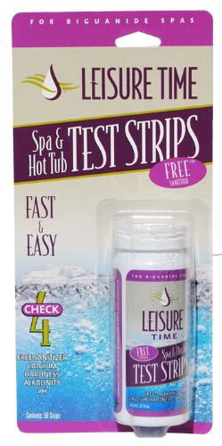 Leisure Time 45020A Spa & Hot Tub Free Biguanide System Test Strips, 50