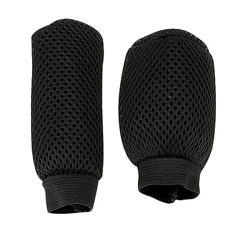 Cubierta de cambio de marchas manual de coche perilla funda antipolvo tela transpirable funda de freno de mano,Funda de freno de mano (Black)