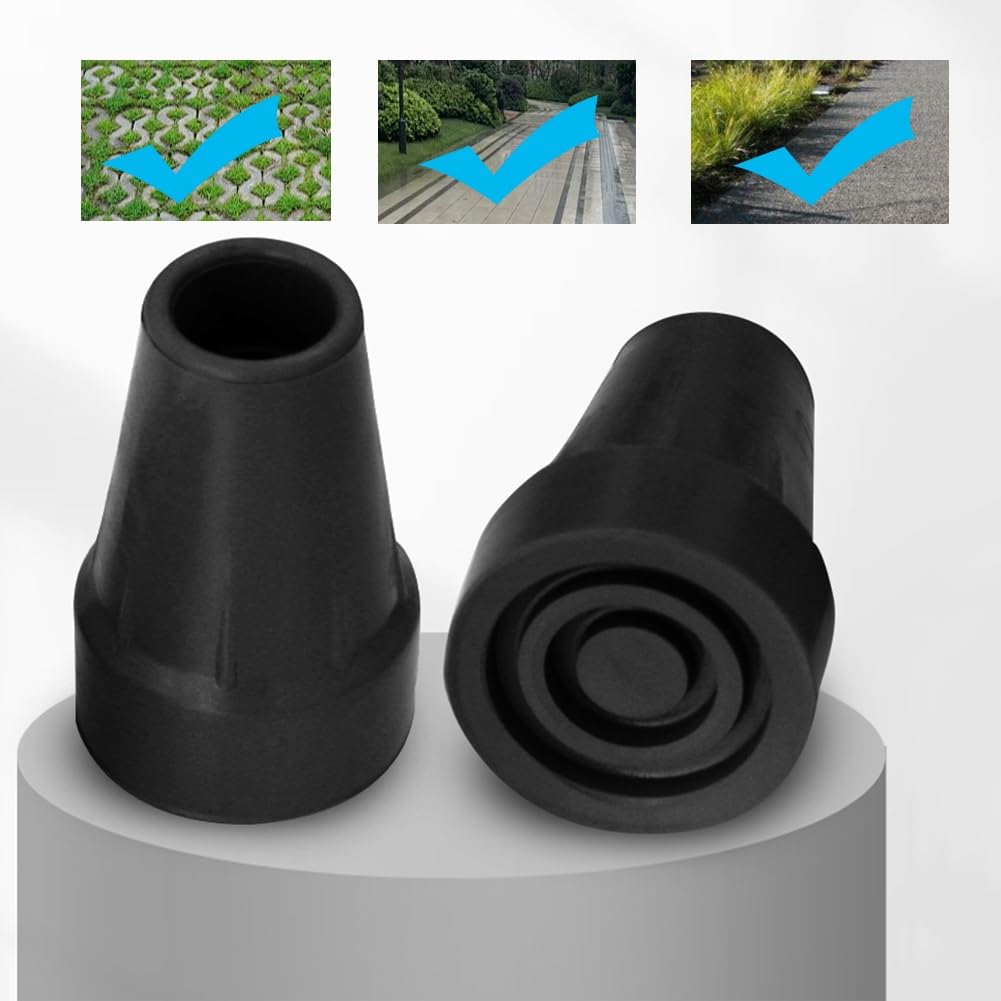 Muletas de antebrazo Plegables para Viajar o Trabajar, muletas de antebrazo para Adultos, Ayuda para Caminar de Aluminio Liviana y Ajustable en Altura (Color: 2 Piezas Negras)
