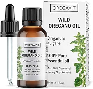 AROMAVITA Oregavit Pure Wild Greek Essentials Oil,Certified Herbal Wild Mediterranean Oregano Oil, Immune Support Dietary Supplement (1 FL.OZ/30ML)
